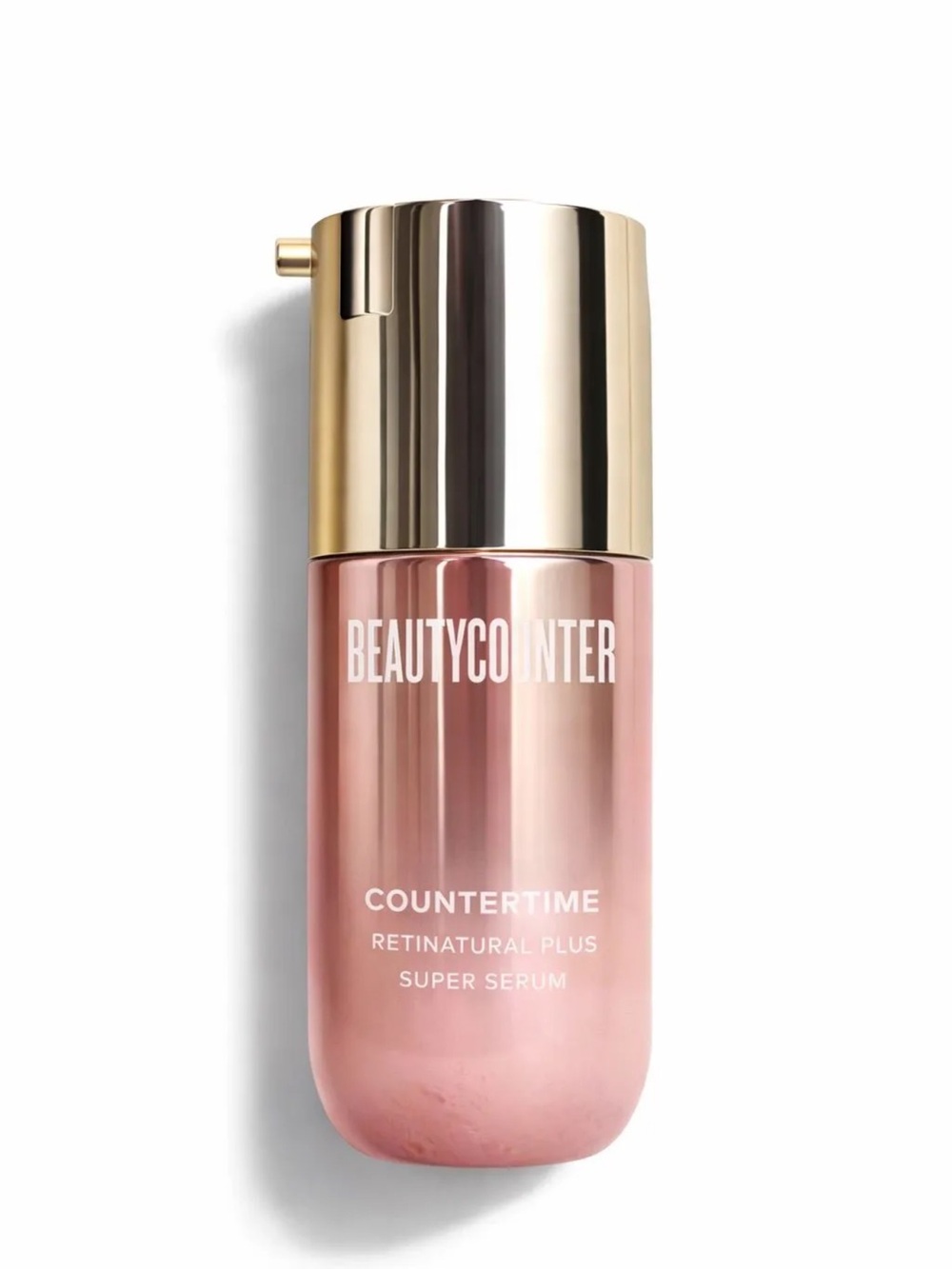 beautycounter Rose Gold & Gold Countertime Retinatural Plus Super Serum Bottle